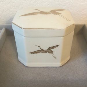 Takahashi Crane Trinket Box Vintage